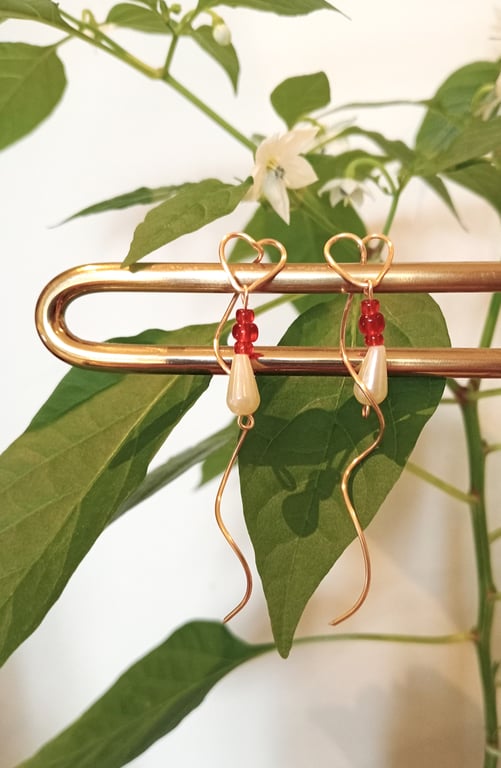 Heart-Shaped Threader Earring 