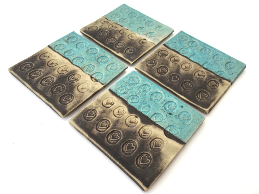 Ceramic coasters, t-light stand, gift idea, home decor