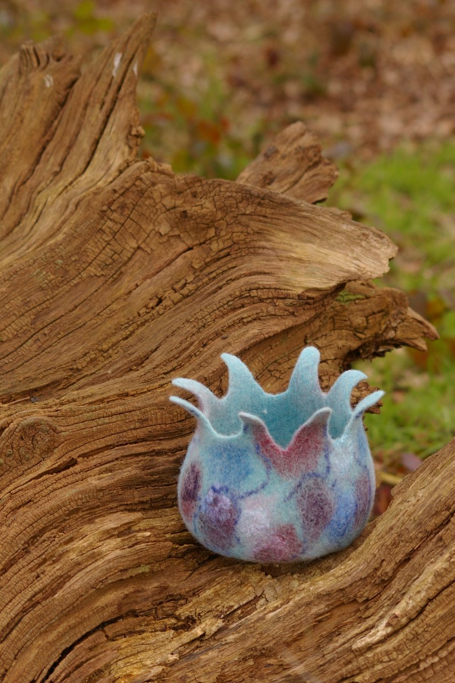 Hand-felted wool bowl