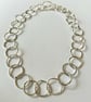 Silver Chain Statement Necklace - Image 5