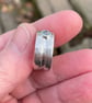 Silver and blue topaz Rill ring UK size O and a half - Image 3