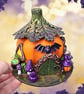 Bat Witch Cottage - Halloween Decoration
