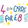 Illustration A6 Greetings Cards multibuy discount