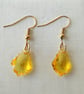 Pretty sunshine yellow crystal earrings   - Image 5