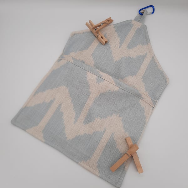 Peg bag blue sand weaved, free UK delivery.  