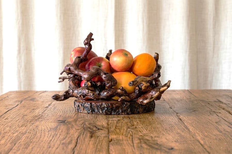 Wooden Fruit Bowl, Driftwood Bowl , Wooden Platter, Decorative Bowl  Hand Bowl
