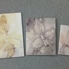 Set of 3 Eco Printed Pamphlet Stitched Notebooks