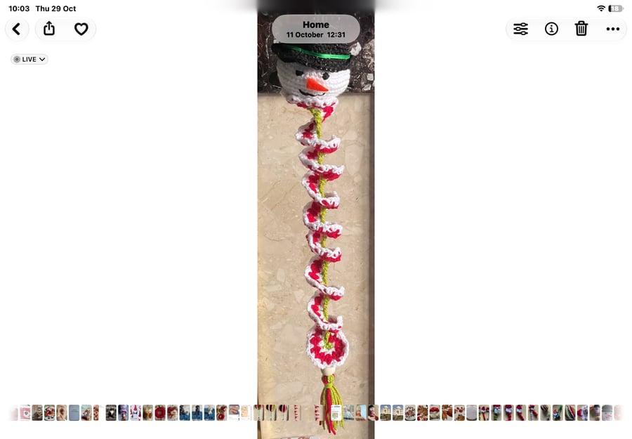 Snowman wind spinner