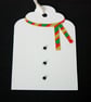 Handmade Christmas gift tags - snowman body  - Image 5