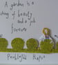 Topiary Birthday Card -Penblwydd Hapus - Image 1