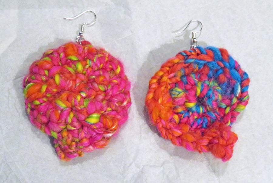 Pink Boho Dangle Earrings