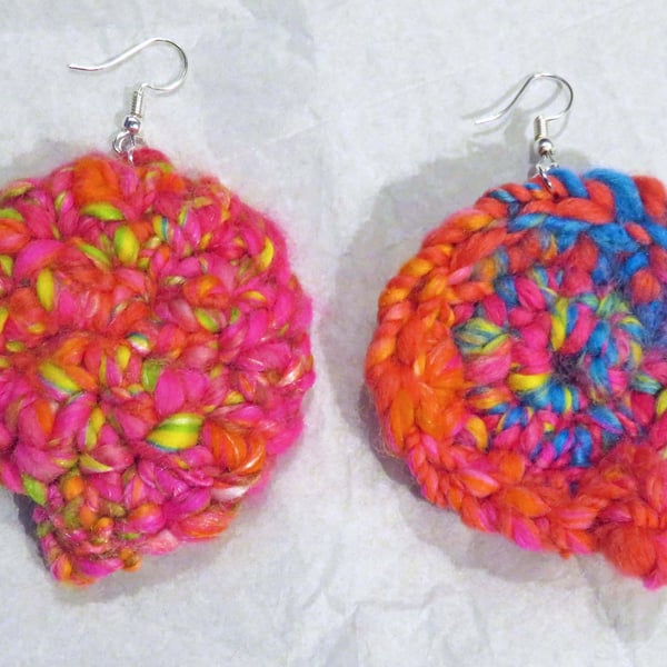 Pink Boho Dangle Earrings