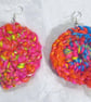 Pink Boho Dangle Earrings - Image 1
