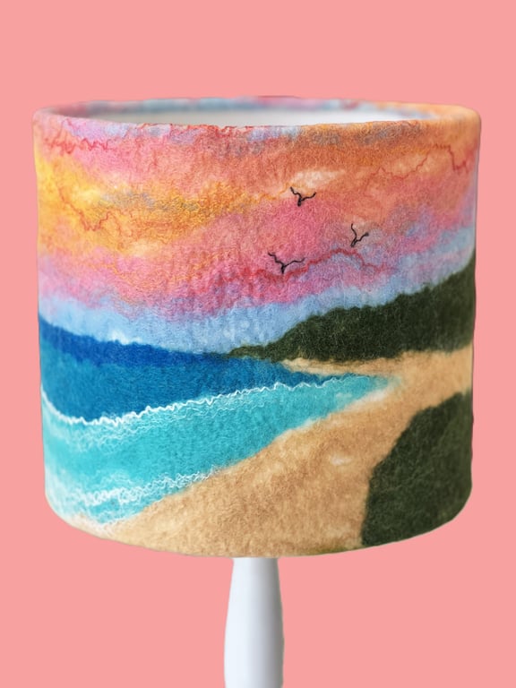 Felt Lampshade Materials Kit: Beach Sunset