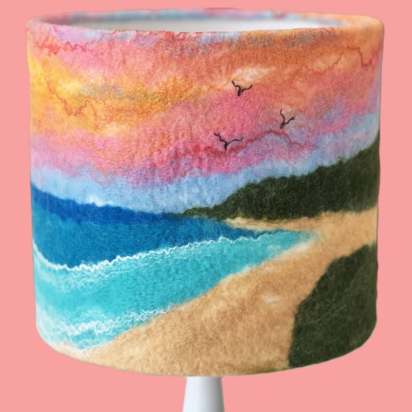 Felt Lampshade Materials Kit: Beach Sunset