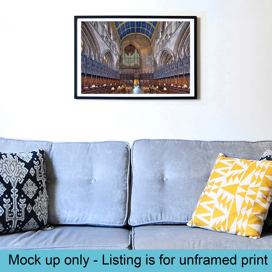 Carlisle Cathedral organ pipes print
