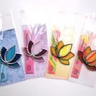 Stained Glass Lotus Flower Incense Burner