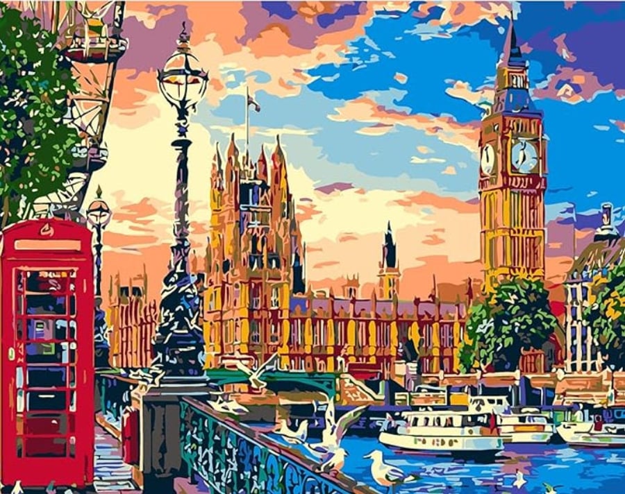 5D DIY Big Ben London Landscape Diamond Painting Kit Crystal Embroidery Rhinesto