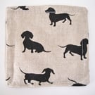 Dachshund Coaster Sausage Dog Black
