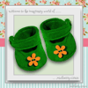 Emerald Flower Shoes