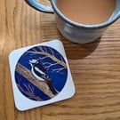 Great Spotted Woodpecker coaster 