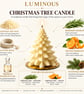 Christmas Tree Candle - Rosemary Scented Sculptural Christmas Decoration - Image 4