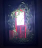 Hand Sculpted Light Up Fairy Door Shadow Box 3D Miniature Wall Art - Image 3
