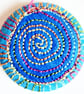 Buttons 1 inch button Hand Dyed Silks and Cottons Free Machine Embroidery Button