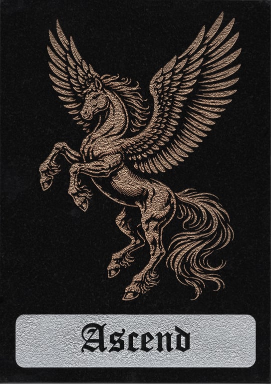 Ascend with grace and power – Mythic Wisdom (Pegasus)
