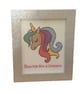  Handmade Framed Cross Stitch Picture – Inspirational Unicorn - Image 2