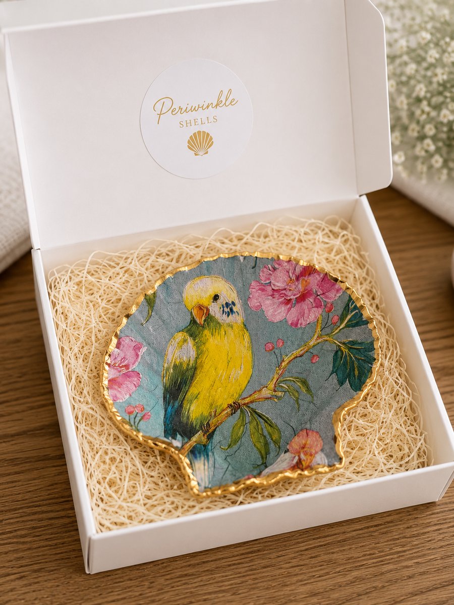 Tropical Bird Trinket Dish 