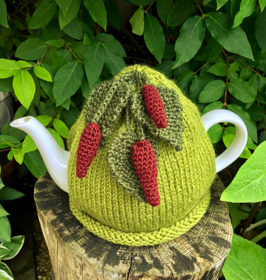 Red Chilli Pepper Tea Cosy, Gift for Food Lovers