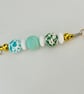Mint and daisy  pastel toned  keyring  or purse charm  - Image 2