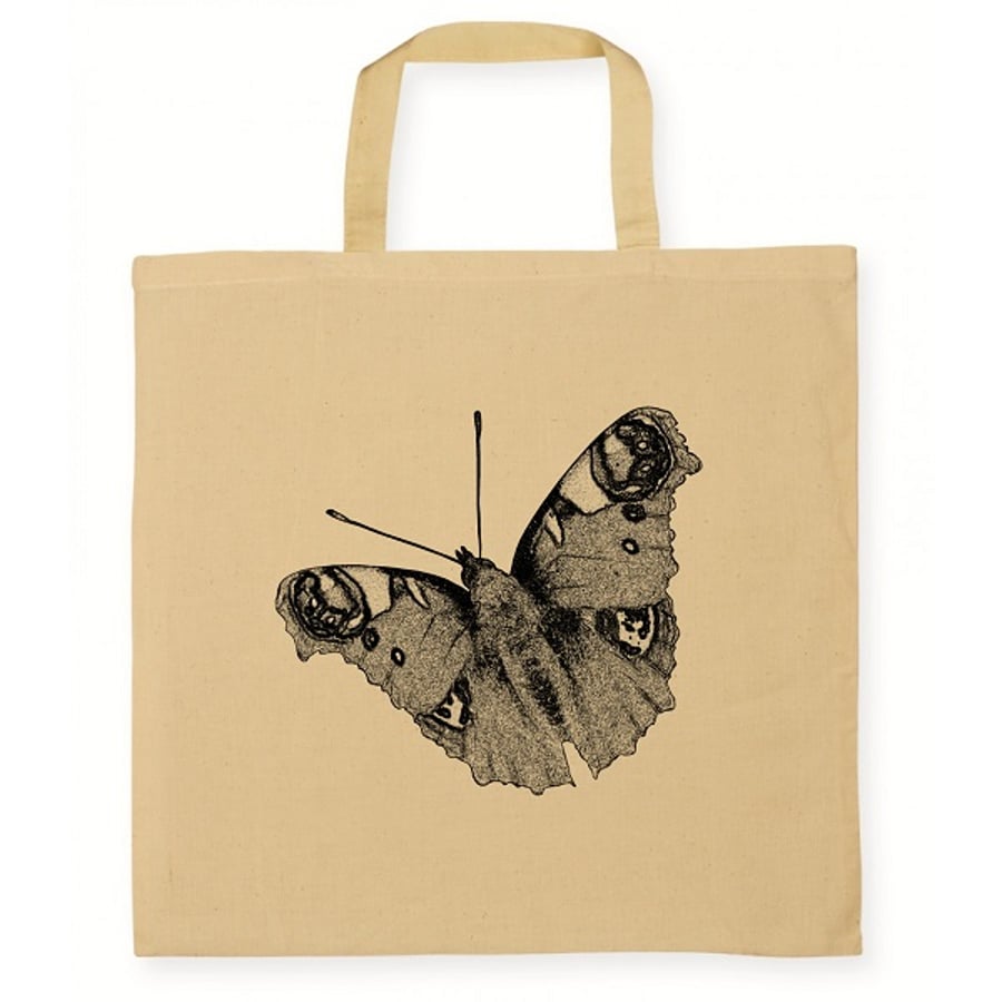 Butterfly Cotton Tote Shopping Bag