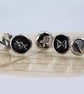 Silver Rune Studs Rustic Nugget Earrings on Posts Choose your Viking Rune - Image 7