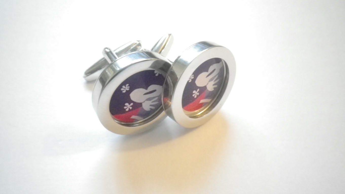 Picasso cufflinks, free shipping, gift wrapped, iconic image, Ref 1234.