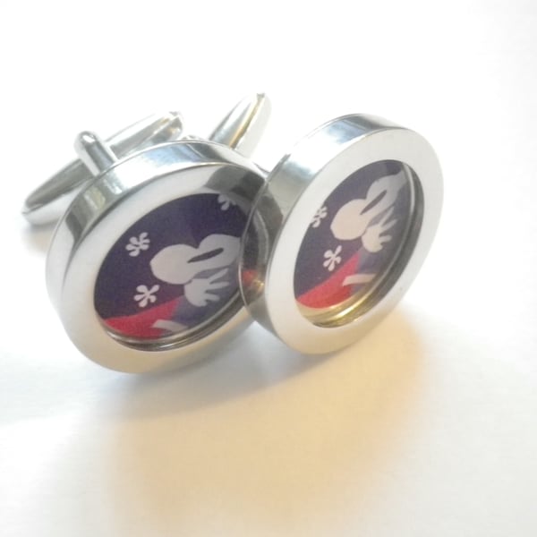 Picasso cufflinks, free shipping, gift wrapped, iconic image, Ref 1234.