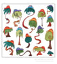 Colourful Chameleons Card - Image 1