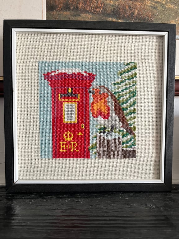 Christmas Robin counted cross stitch kit
