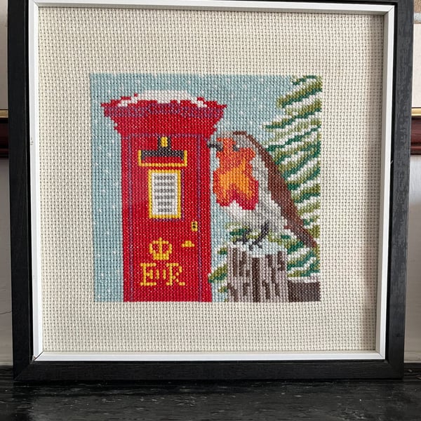 Christmas Robin counted cross stitch kit