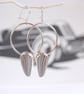 Statement fordite hoop earrings - Image 1