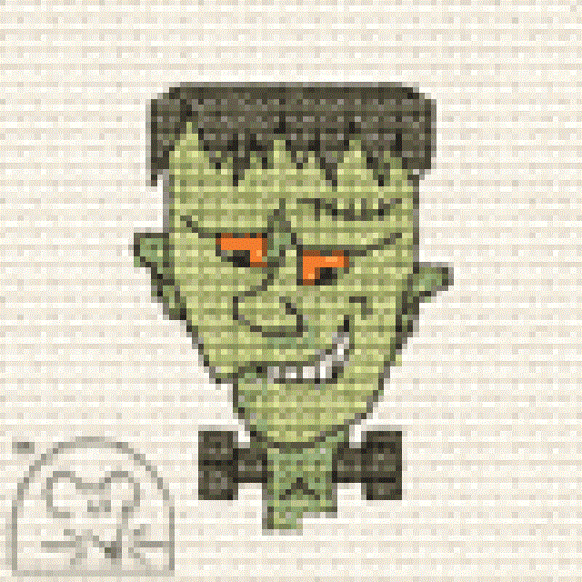 Mouseloft Stitchlets 'Make Me For Halloween - Frankie' Cross Stitch Kit