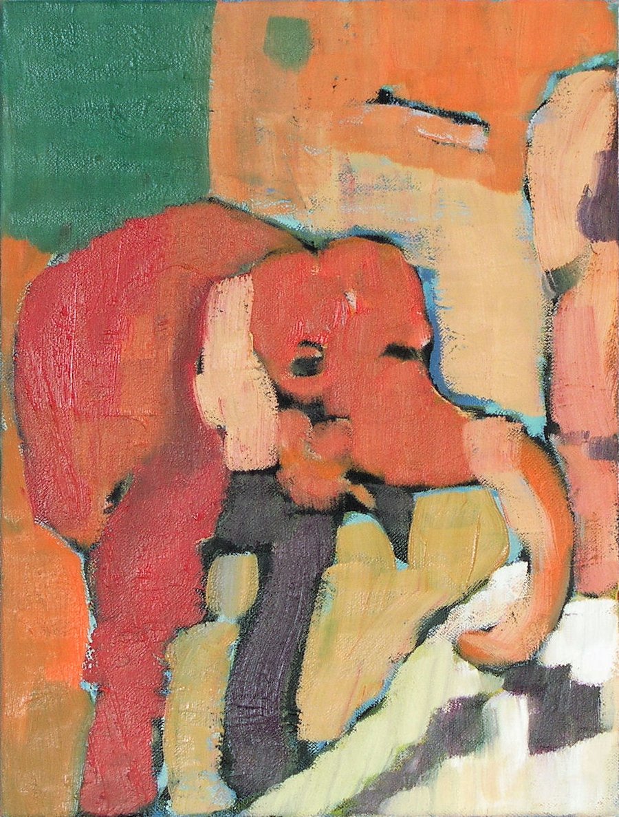 Elephant Sri Lanka oil Painting