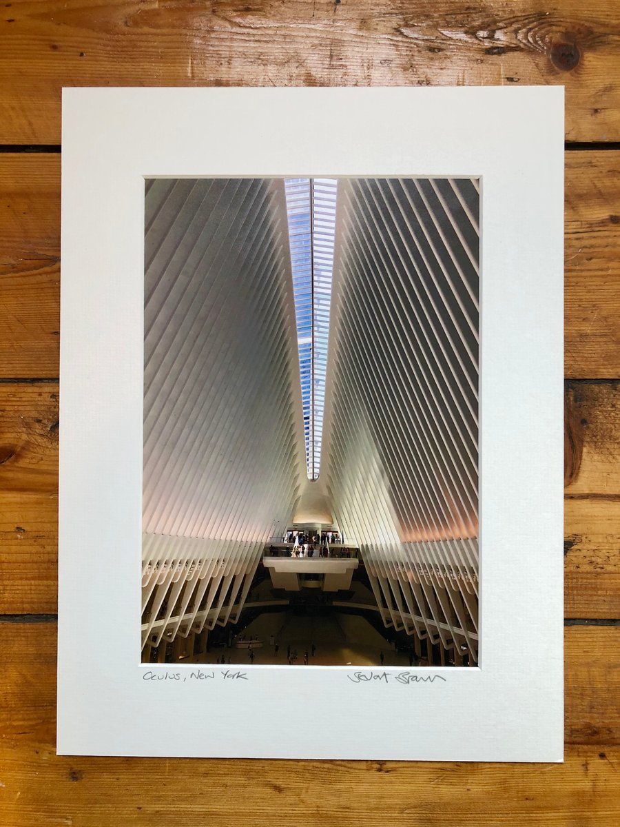 ‘Oculus’ New York signed mounted print FREE DELIVERY