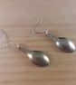 Upcycled Silver Plated Sugar Tong Spoon Earrings (SPE102511)