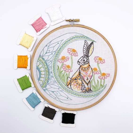 Hare Embroidery Kit - Hand Embroidery Kit