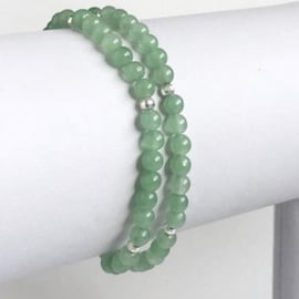 Green Aventurine  Wrap Bracelet - Choker 