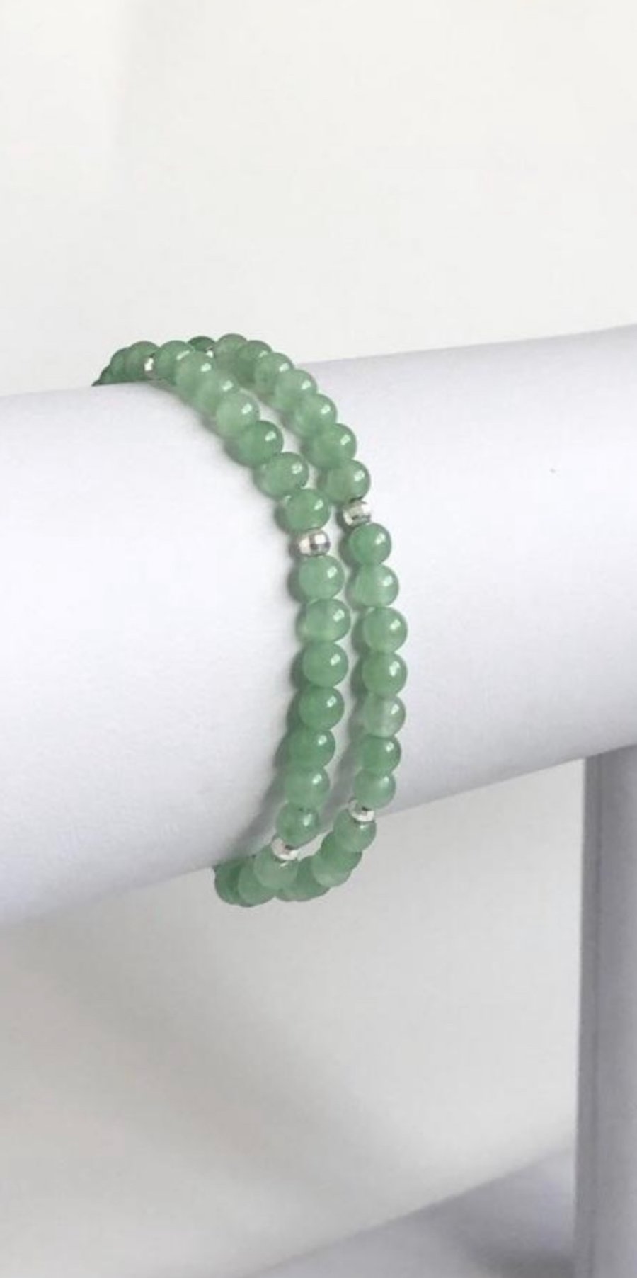 Green Aventurine  Wrap Bracelet - Choker 