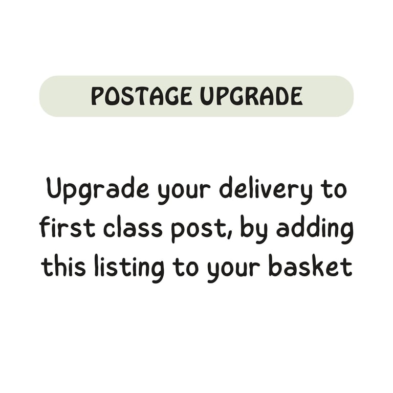 Upgrade your Card Delivery to First Class Post for a Speedy Delivery