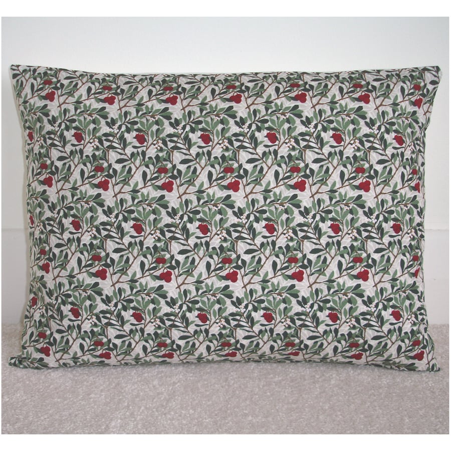 William Morris Cushion Cover 16x12 inch Oblong Bolster Winter Garden Arbutus